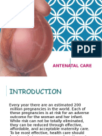 Antenatal Care During The First, Second