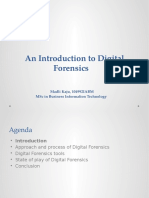 An Introduction To Digital Forensics: Madli Kaju, 104992iabm MSC in Business Information Technology