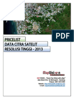 Pricelist Data Citra Satelit Resolusi Tinggi Map Vision PDF
