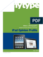 Ipad Opinion Profile by MyType (July 2010)