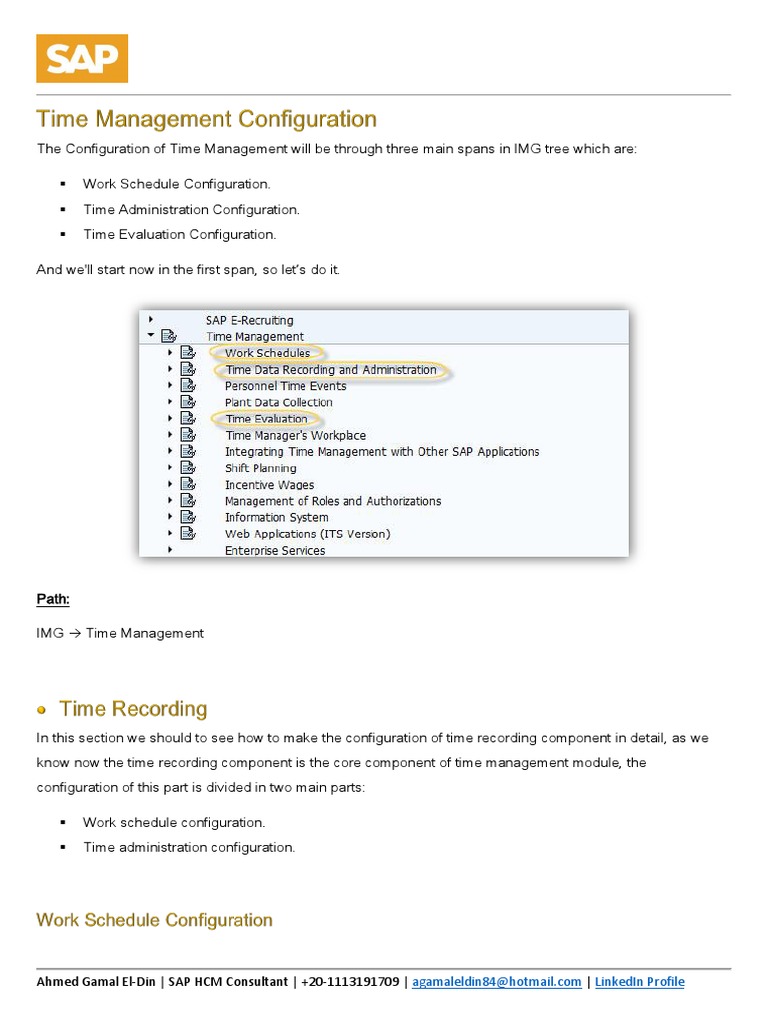 Configuring Work Schedules in SAP HCM | PDF | Software Engineering ...