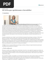 10 Erros Que Aprisionam o Investidor