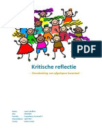 Kritische Reflectie Eerste Versie