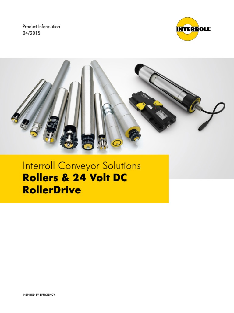 Interroll Rollers RollerDrive PDF Transmission (Mechanics) Gear