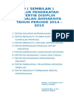 9 Jalur Tertib Disiplin Ambalan 2014-2015