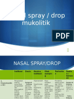 Nasal spray / drop mukolitik