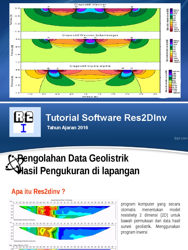 Tutorial Penggunaan Res2DInv 2D | PDF