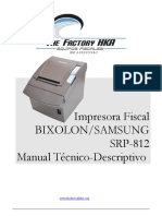 Manual técnico impresora fiscal BIXOLON SRP-812