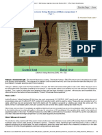 How Can Electronic Voting Machines (EVM) Be Manipulated - Part 1