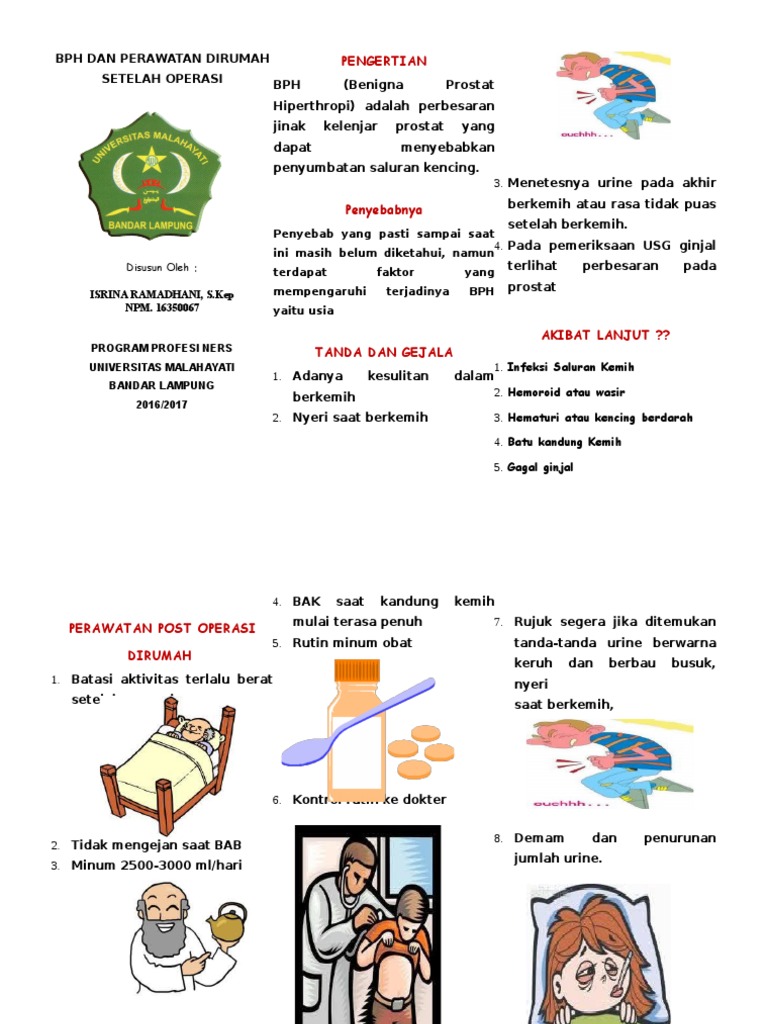 Perawatan BPH Pasca Operasi di Rumah | PDF