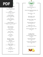 Quiote Brunch Drink Menu
