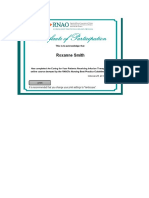 clinical certificate