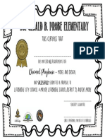 Charmed Playhouses - Certificate of Completion Geometry