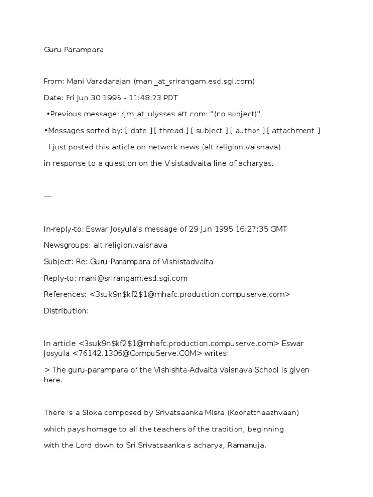 Guru Parampara Download Free Pdf ﾄ Stika Vaishnavism