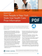 How People in New York State Use Health Care Price Information