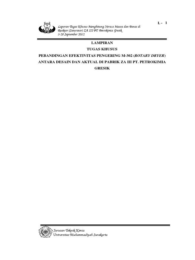 Rotary Dryer Efficiency Project PDF PDF