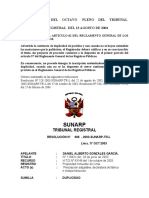 Duplicidad de Partidas (Pleno) PDF