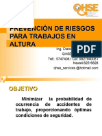 Prevencion de Resgos en Trabajo en Altura