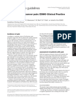 Managemento of Cancer Pain - ESMO Clinical Practice Guidelines