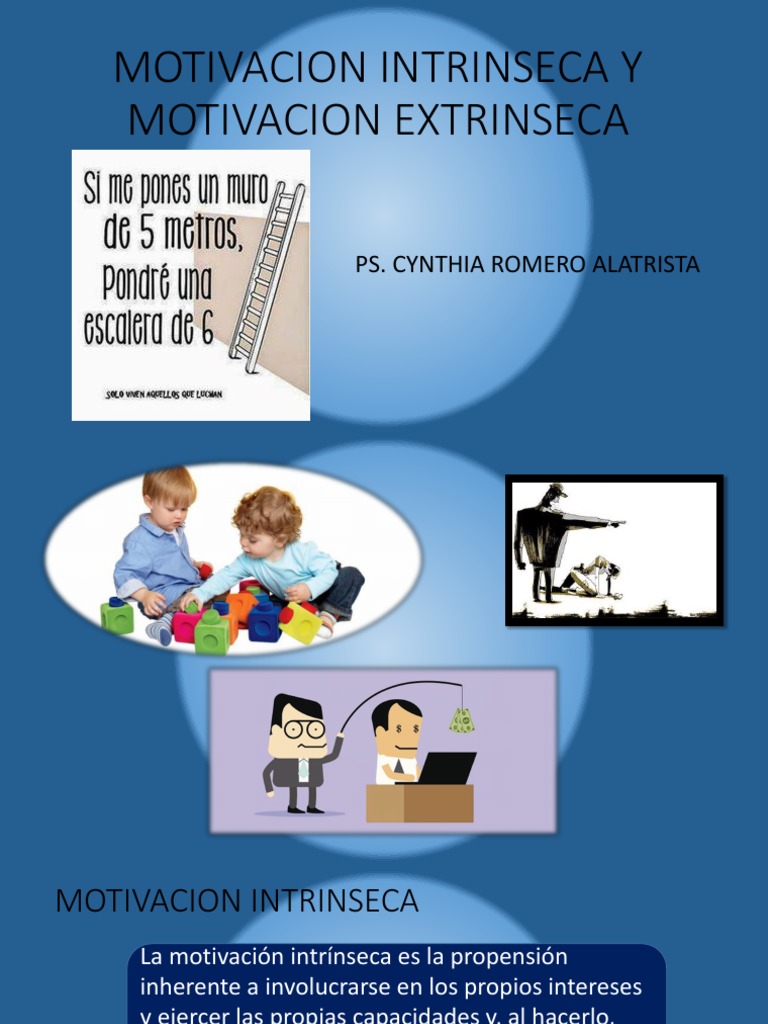 Motivacion Intrinseca y Motivacion Extrinseca | PDF | Relaciones ...