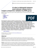 Simple Ultrasound Rules To Distinguish Between Benign and Malignant Adnexal Masses Before Surgery: Prospective Validation by IOTA Group