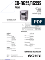 Service Manual: Compact Disc Deck Receiver