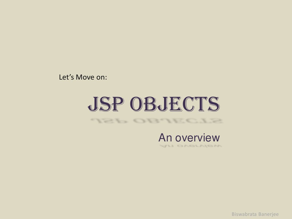 JSP Objects: An Overview | PDF | Http Cookie | Java Server Pages
