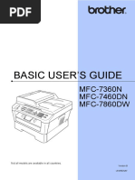 Basic User'S Guide: MFC-7360N MFC-7460DN MFC-7860DW