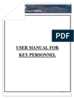 User Manual For Key Personnel