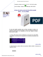 Guía Rápida de Instalación Router Huawei Ws311