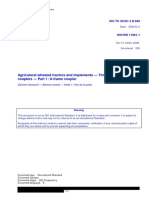 Agricutural Wheeled Tractors and Implements - Three-Point Hitch Couplers - Part 1: U-Frame Coupler