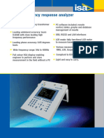 SFRA 5000: High accuracy transformer analyzer