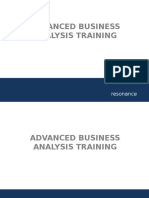Advanced Business Analysis Training: Resonance