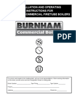 Commercial Boilers: Installation and Operating Instructions For Burnham Commercial Firetube Boilers