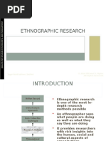 Chapter 8 - Ethnographic Research