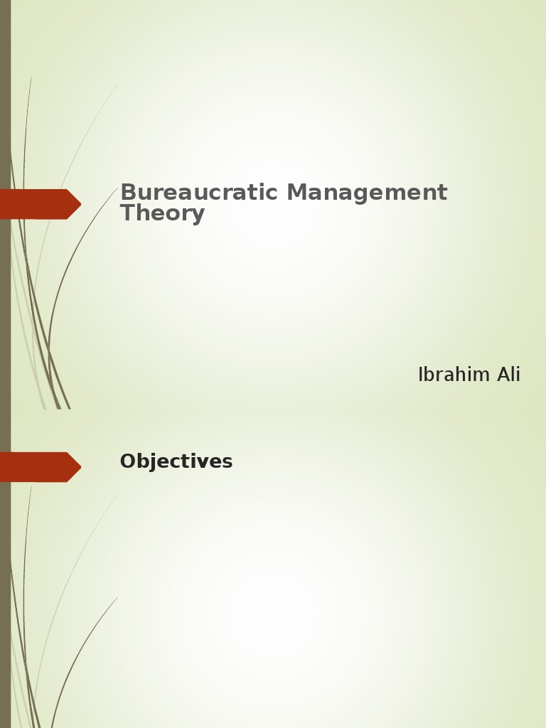 Max Weber's Bureaucratic Management Theory: An Analysis of Its Five Key ...