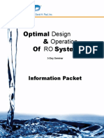 Optimal Design & Operation of RO Systems 3-Day Seminar