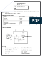 Draw Frequency Response and Verify The Roll Off Factor