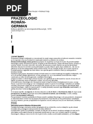 Dictonar Frazeologic