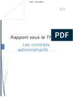 Les Contrats Administratifs