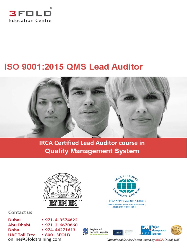 ISO QMS 9001 Lead Auditor Course | PDF