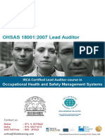 ISO OHSAS 18001 2007 Lead Auditor Course
