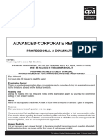 Advanced Corporate Reporting: Professional 2 Examination
