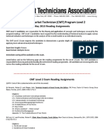 Chartered Market Technician (CMT) Program Level 2: May 2013 Reading Assignments