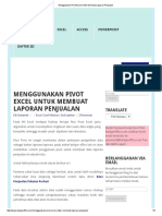 Menggunakan Pivot Excel Untuk Membuat Laporan Penjualan