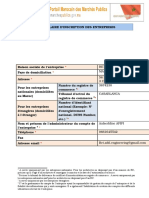 PMMP Formulaire D Inscription Des Entreprises 2017