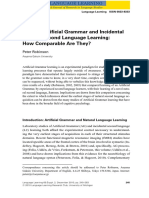 Peter Robinson - Implicit Artificial Grammar and Incidental Natural Second Language Learning - How Comparable Are They