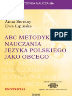 ABC Metodyki Nauczania Jezyka Polskiego Jako Obcego PDF