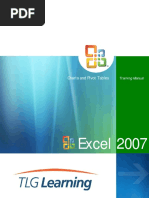 Charts and Pivot Tables
