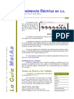 Resistencia Eléctrica en C.C PDF